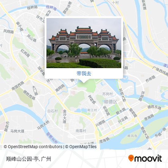 顺峰山公园-亭地图