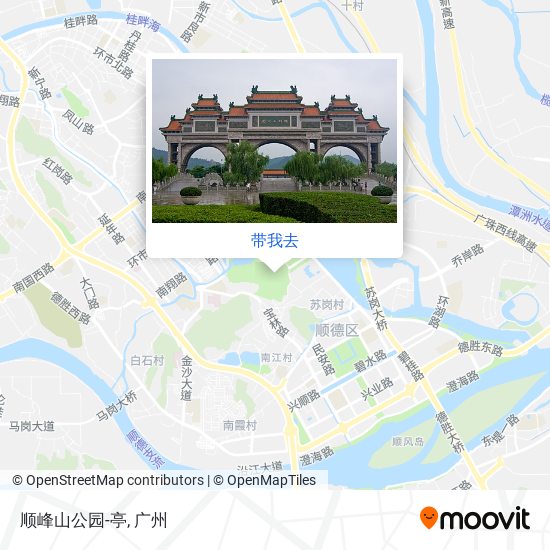 顺峰山公园-亭地图