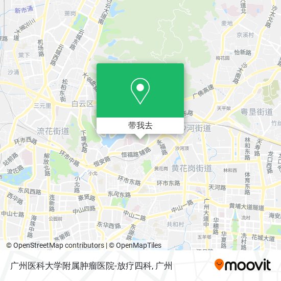 广州医科大学附属肿瘤医院-放疗四科地图