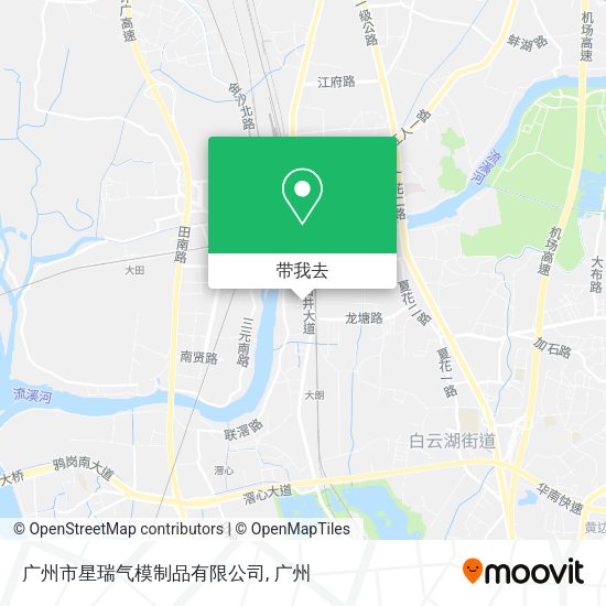 广州市星瑞气模制品有限公司地图
