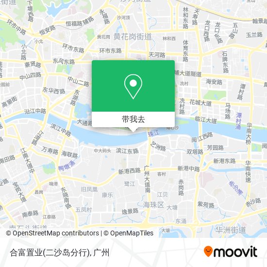 合富置业(二沙岛分行)地图