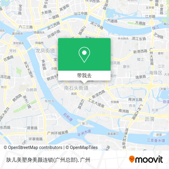肤儿美塑身美颜连锁(广州总部)地图