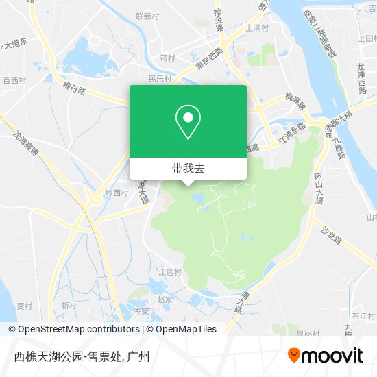 西樵天湖公园-售票处地图
