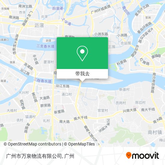 广州市万泉物流有限公司地图