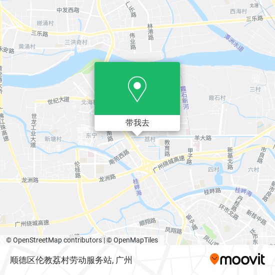 顺德区伦教荔村劳动服务站地图