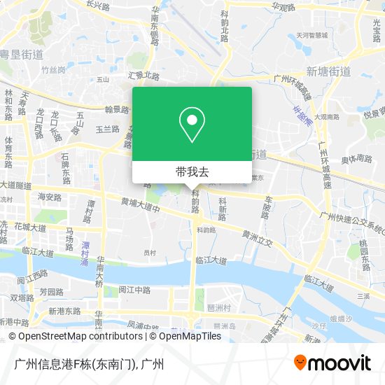 广州信息港F栋(东南门)地图