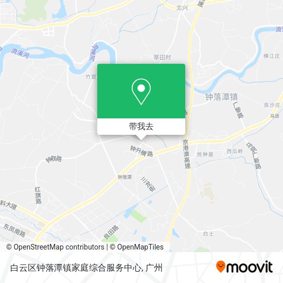 白云区钟落潭镇家庭综合服务中心地图