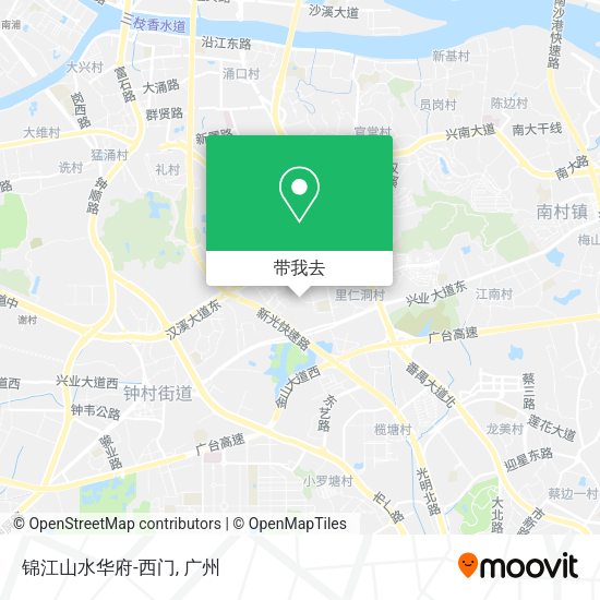 锦江山水华府-西门地图