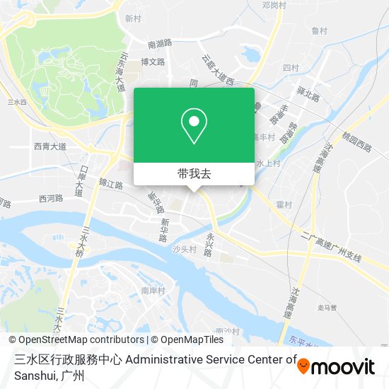 三水区行政服務中心 Administrative Service Center of Sanshui地图