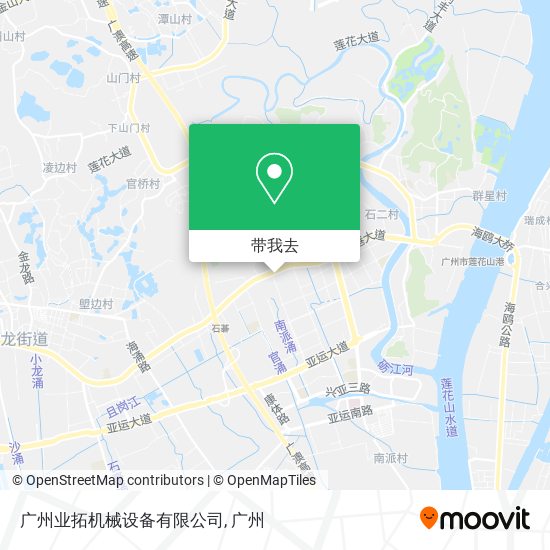 广州业拓机械设备有限公司地图