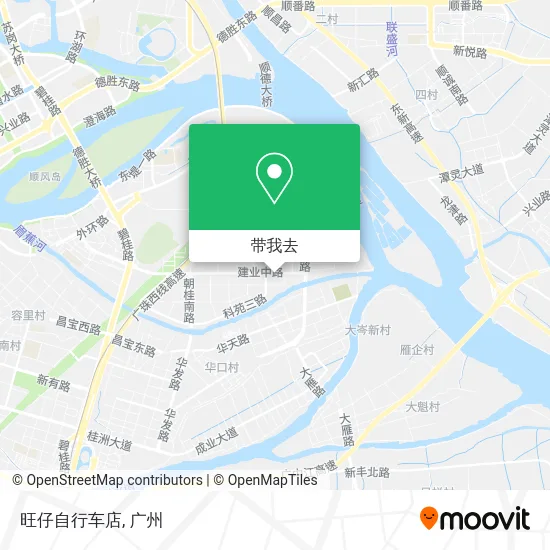 旺仔自行车店地图