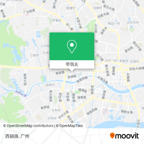 西丽路地图