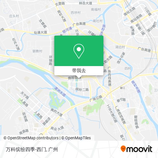 万科缤纷四季-西门地图