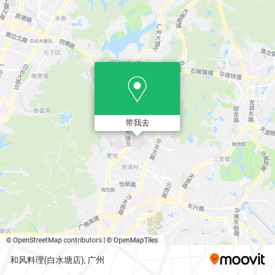 和风料理(白水塘店)地图