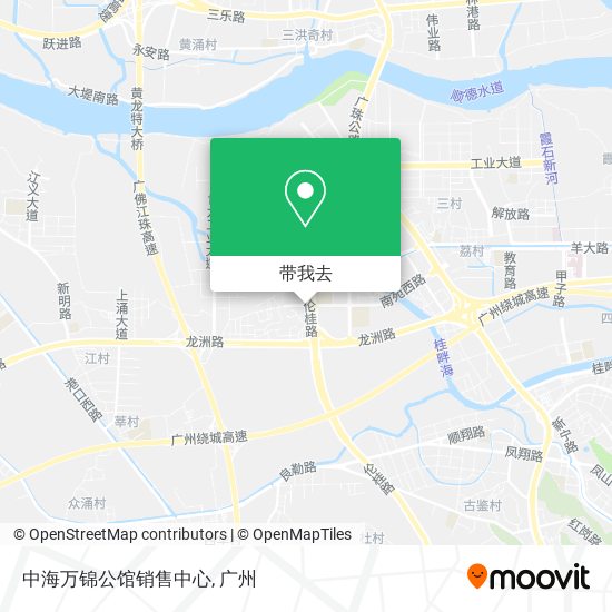 中海万锦公馆销售中心地图
