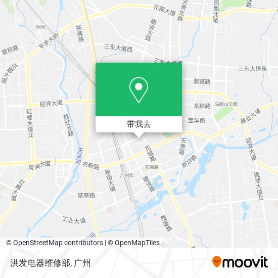 洪发电器维修部地图