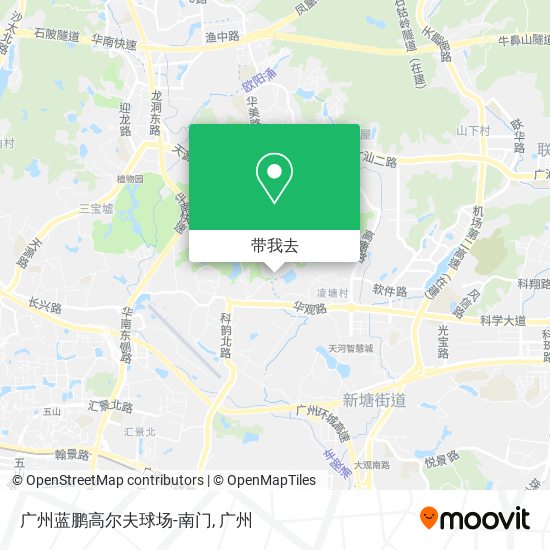 广州蓝鹏高尔夫球场-南门地图