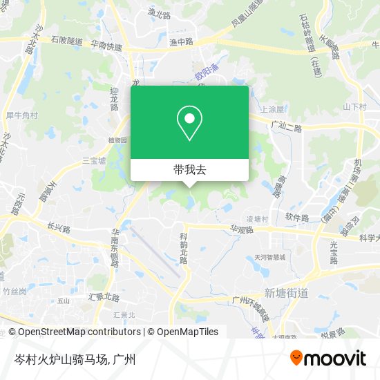 岑村火炉山骑马场地图