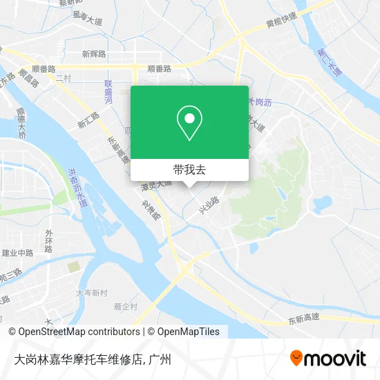 大岗林嘉华摩托车维修店地图
