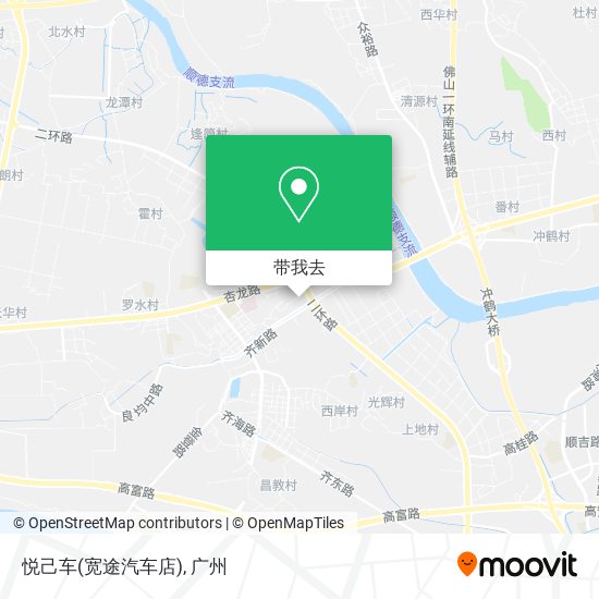 悦己车(宽途汽车店)地图