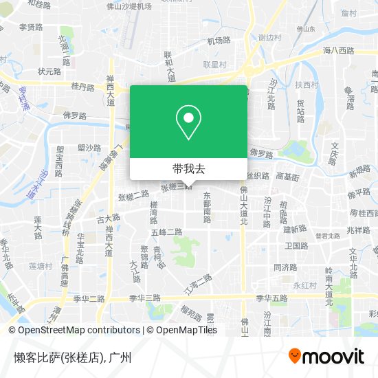 懒客比萨(张槎店)地图