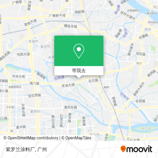 紫罗兰涂料厂地图