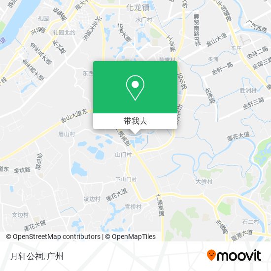 月轩公祠地图