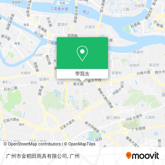 广州市金稻田雨具有限公司地图