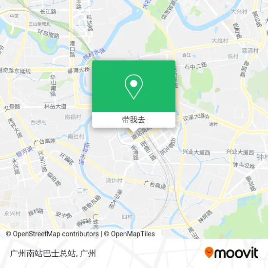 广州南站巴士总站地图