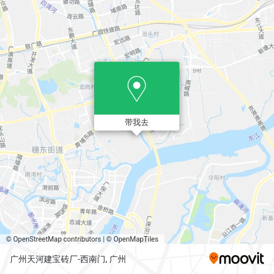 广州天河建宝砖厂-西南门地图