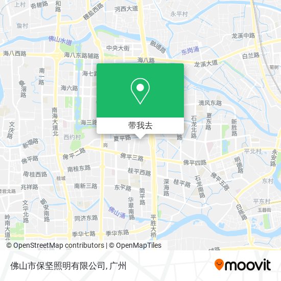 佛山市保坚照明有限公司地图