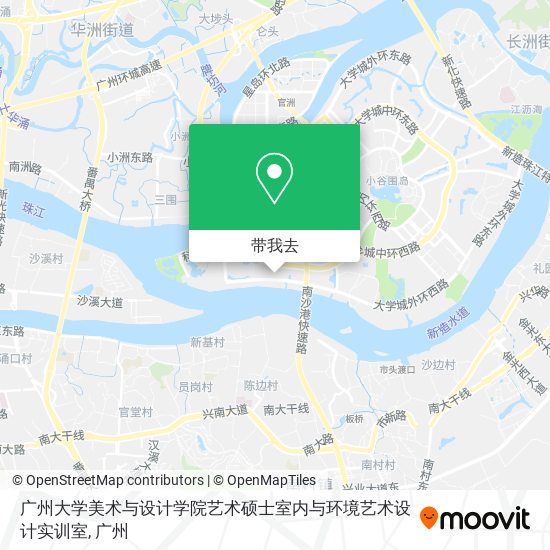 广州大学美术与设计学院艺术硕士室内与环境艺术设计实训室地图