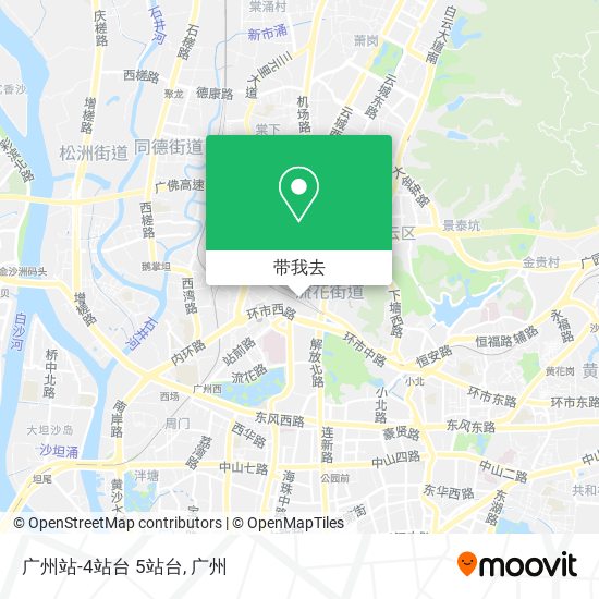 广州站-4站台 5站台地图