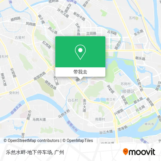 乐然水畔-地下停车场地图