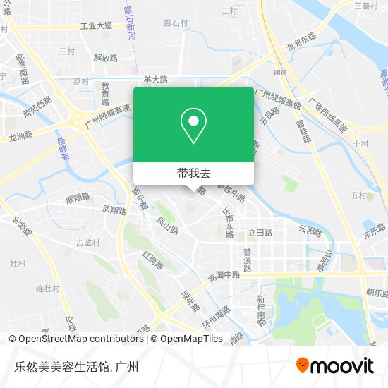 乐然美美容生活馆地图