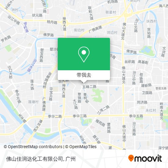 佛山佳润达化工有限公司地图