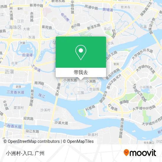 小洲村-入口地图