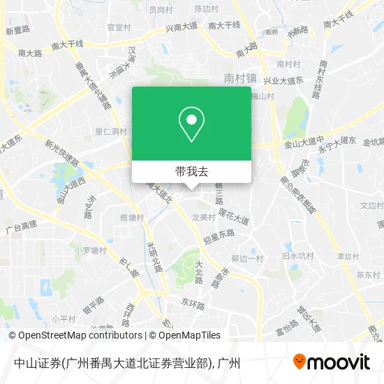 中山证券(广州番禺大道北证券营业部)地图