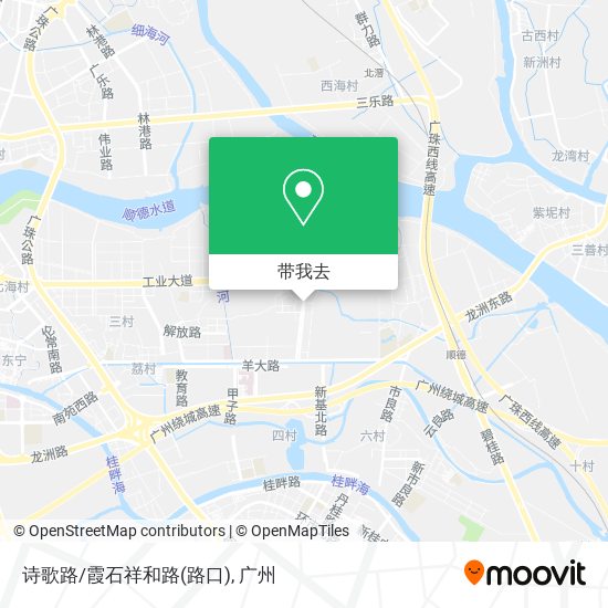 诗歌路/霞石祥和路(路口)地图
