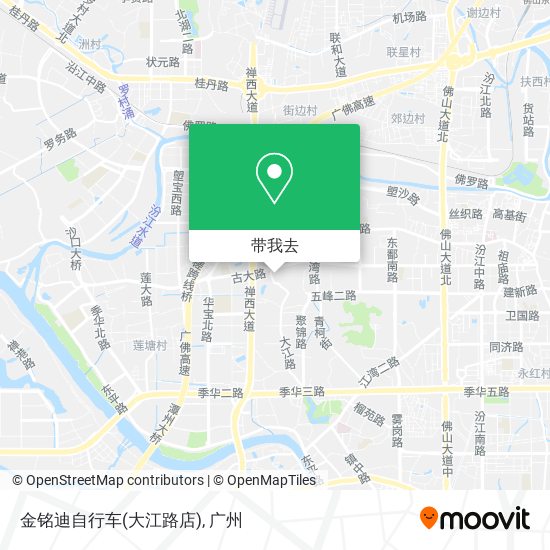 金铭迪自行车(大江路店)地图