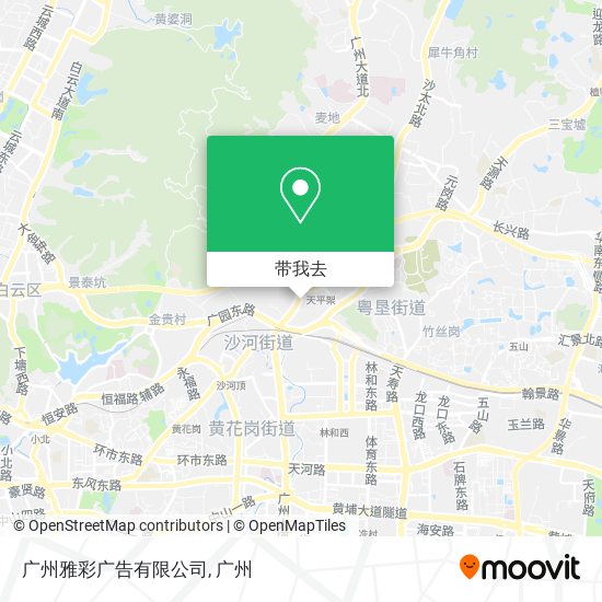 广州雅彩广告有限公司地图