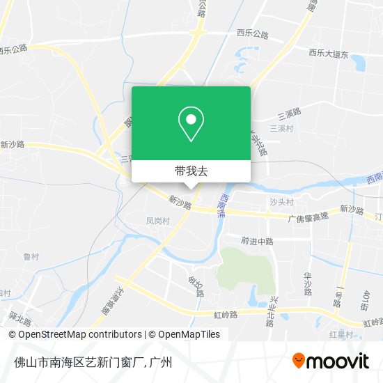 佛山市南海区艺新门窗厂地图