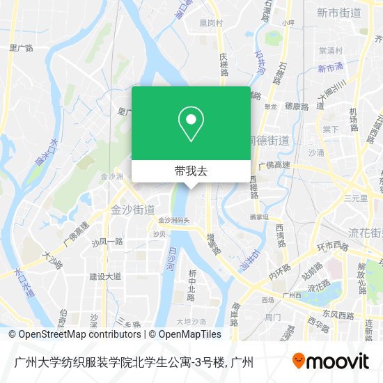 广州大学纺织服装学院北学生公寓-3号楼地图