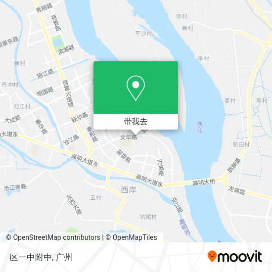 区一中附中地图