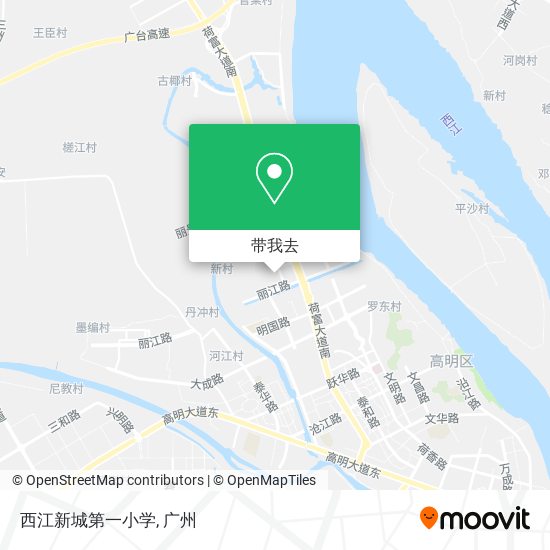 西江新城第一小学地图