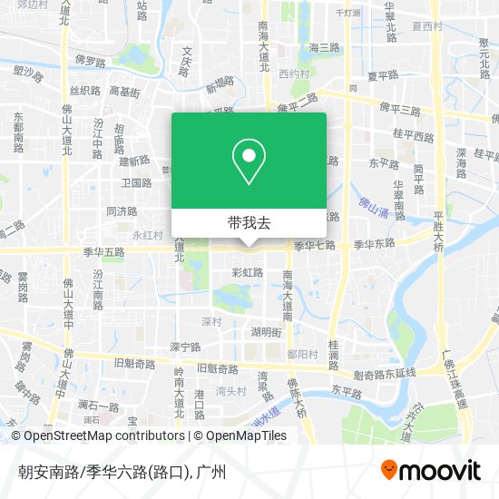 朝安南路/季华六路(路口)地图