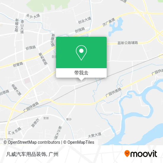 凡威汽车用品装饰地图