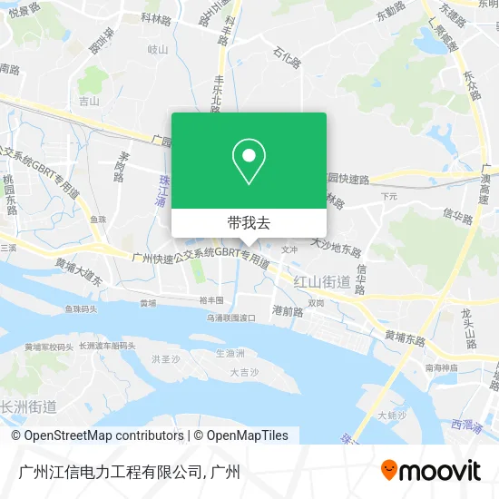 广州江信电力工程有限公司地图