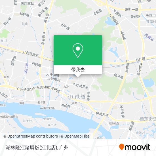 潮林隆江猪脚饭(江北店)地图
