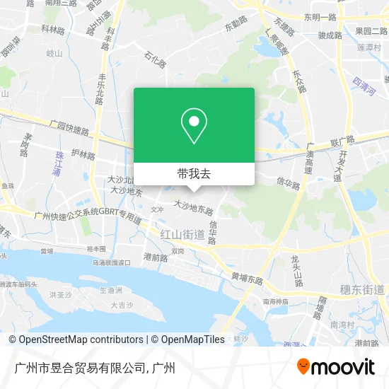 广州市昱合贸易有限公司地图